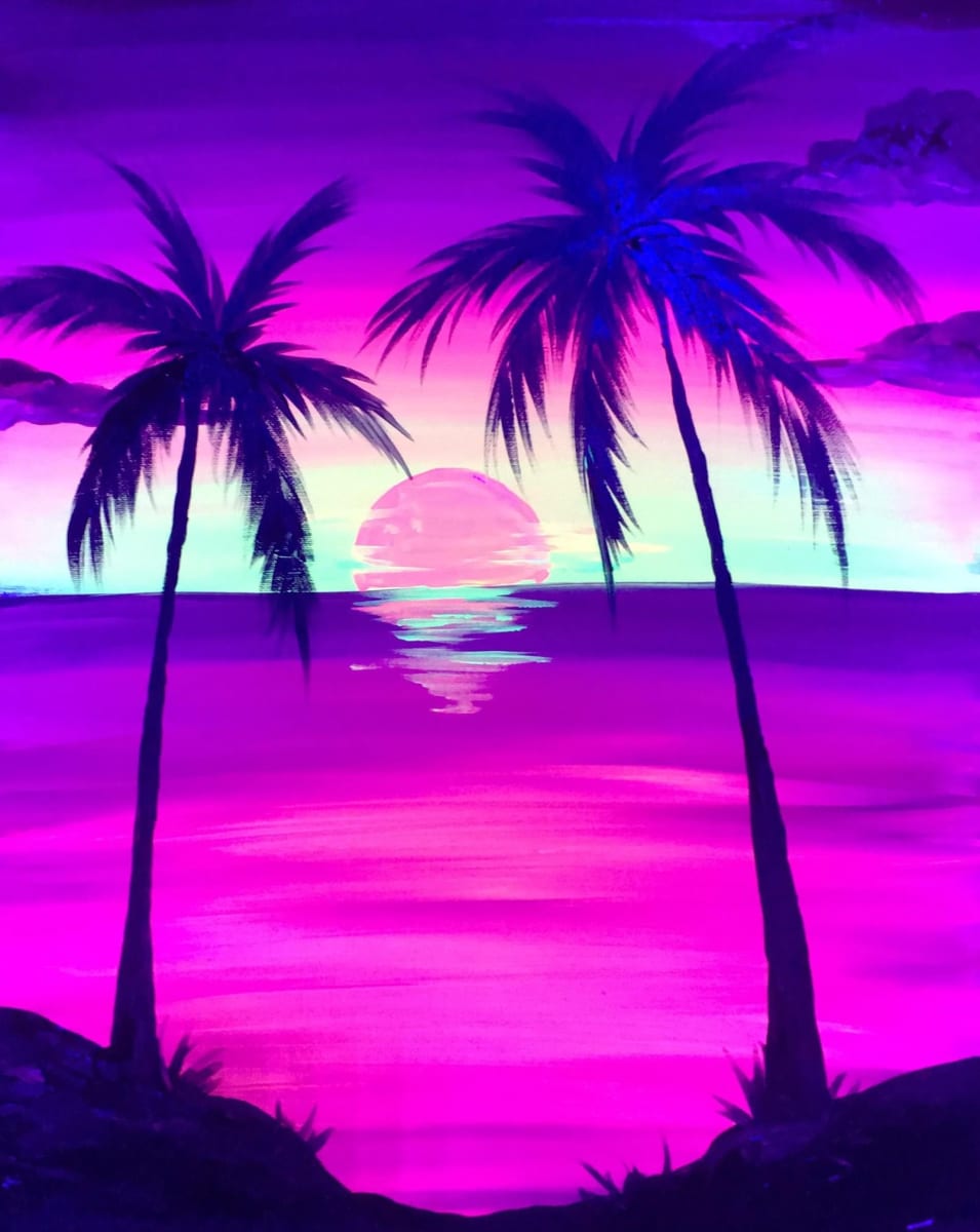 "Tropical" GLOW: Art in the Dark Photo