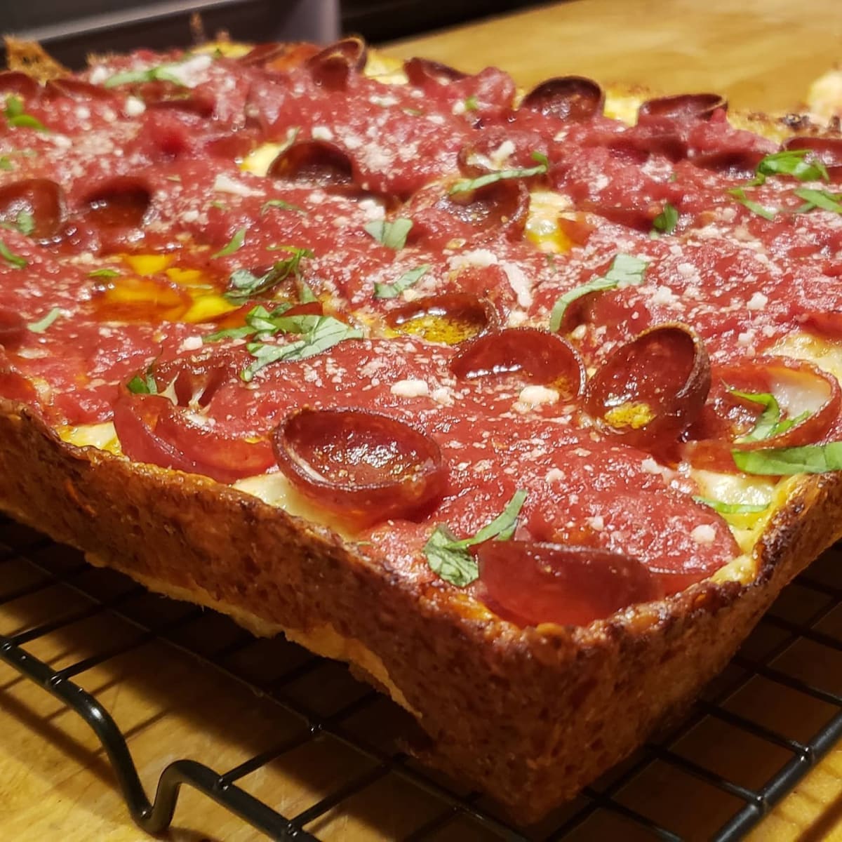 Detroit Style Pizza from Scratch Photo