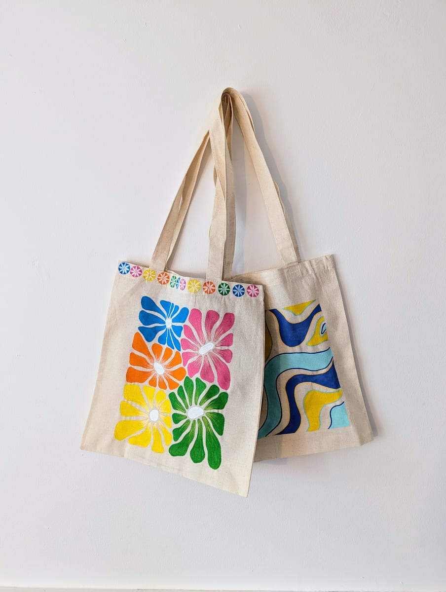 Custom Painted Tote Bag Workshop Photo