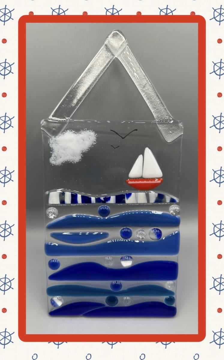 Summer Sail Fused Glass Panel Photo