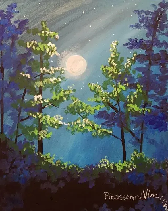 MOONLIT TREES-Los Amigos del Sur Photo