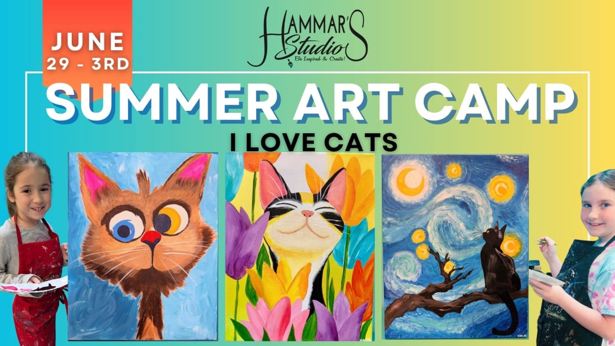 Summer Art Camp: I Love Cats! 9-12pm Full Week Photo