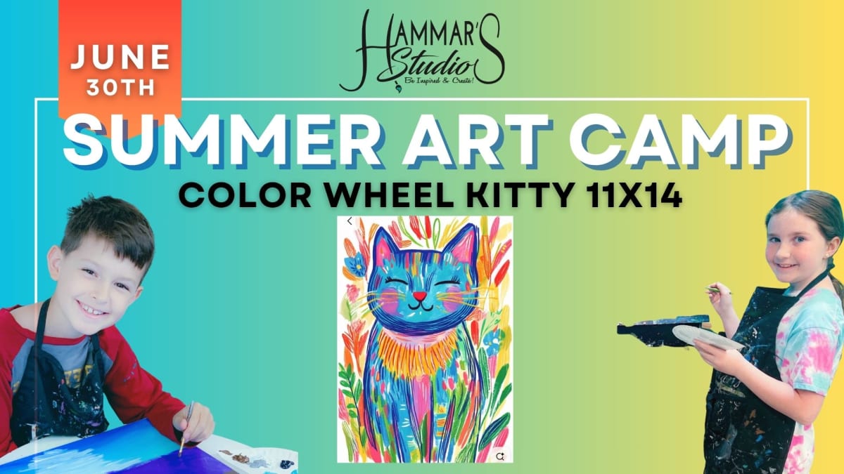 Summer Art Camp: Color Wheel Kitty 🐱 Jun30th Photo