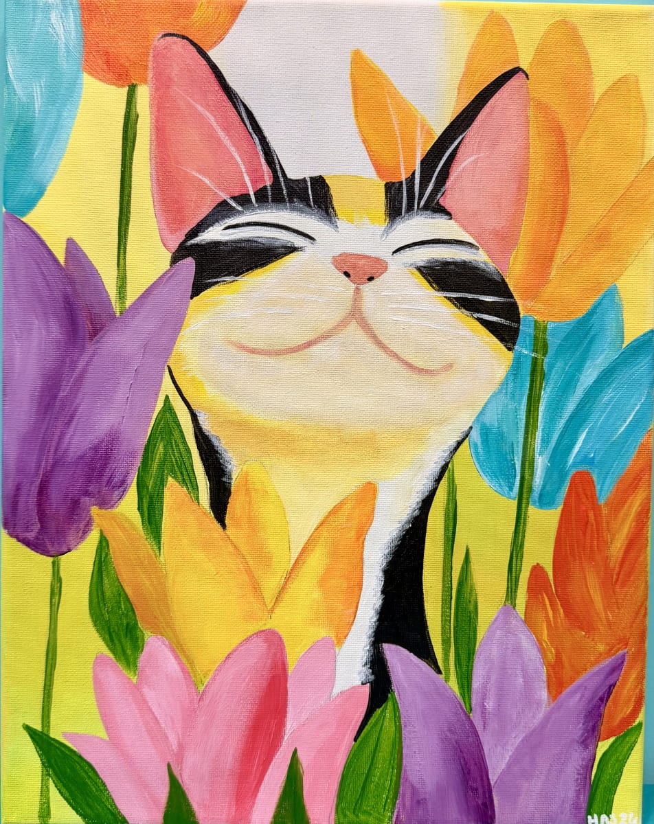 Summer Art Camp: Tulip Trouble 🐱 July 1st Photo