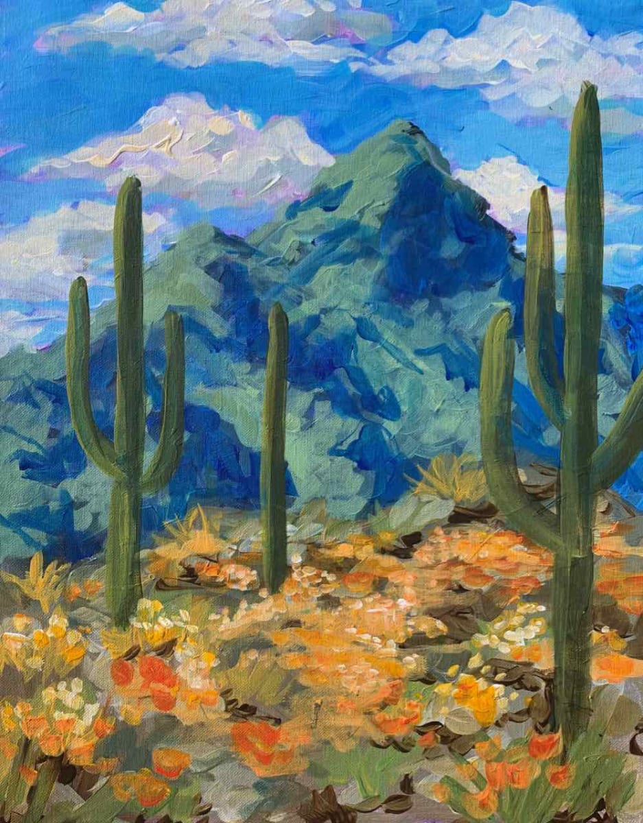 VAN GOGH VINO Sip & Paint - Arizona in Bloom Photo