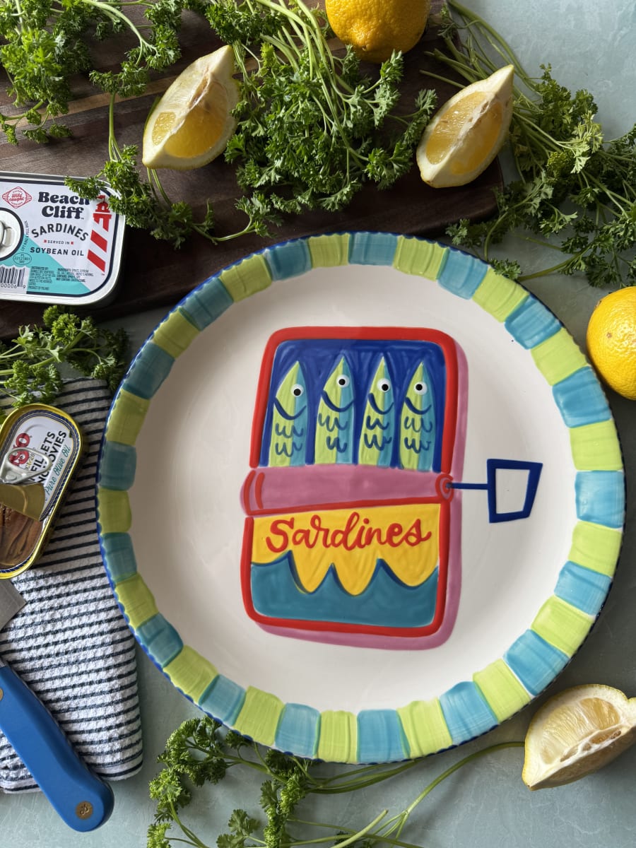 Sardine Plate - Monthly Project Photo