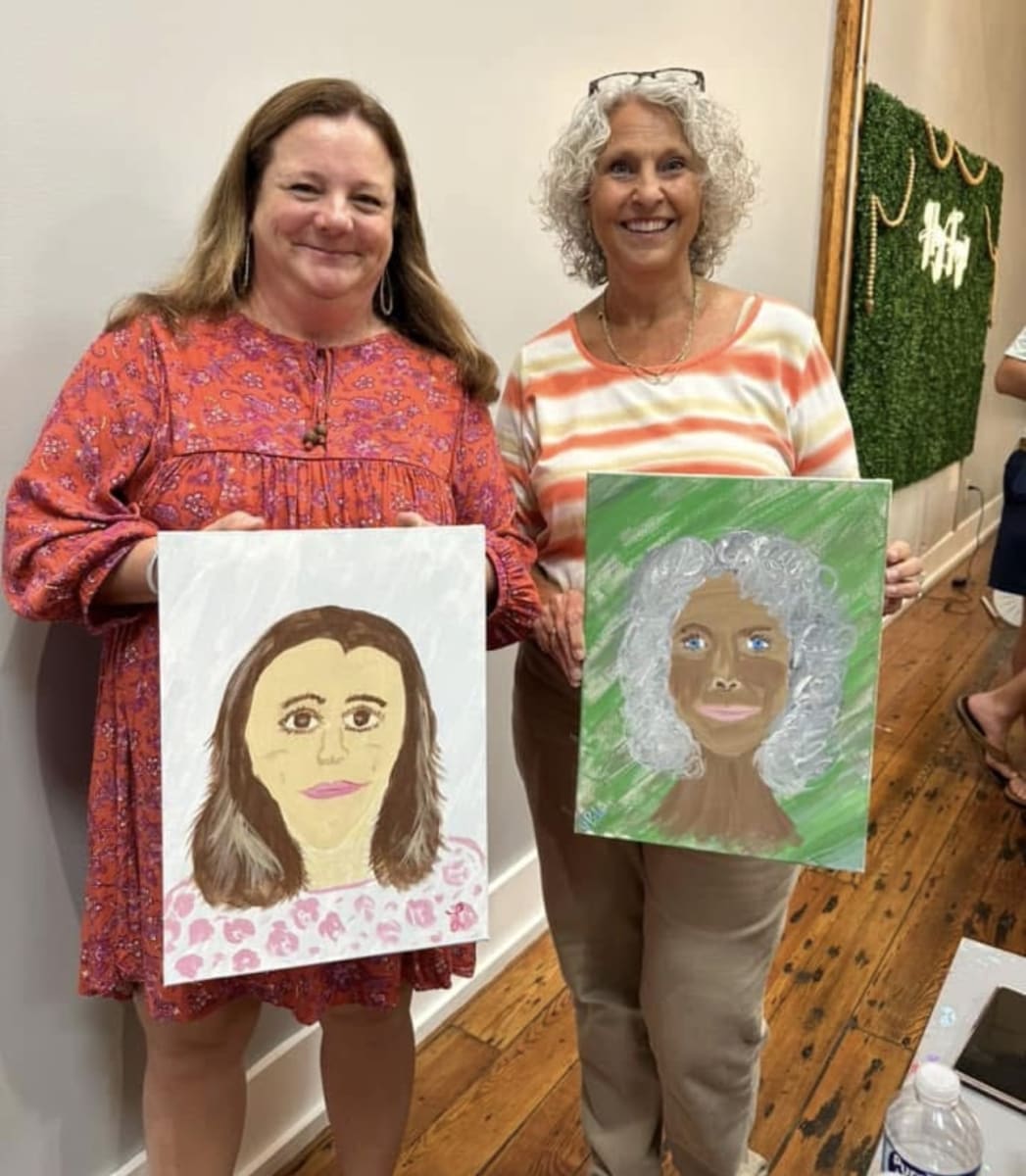 Paint Your Partner (or Bestie) Paint & Sip Photo
