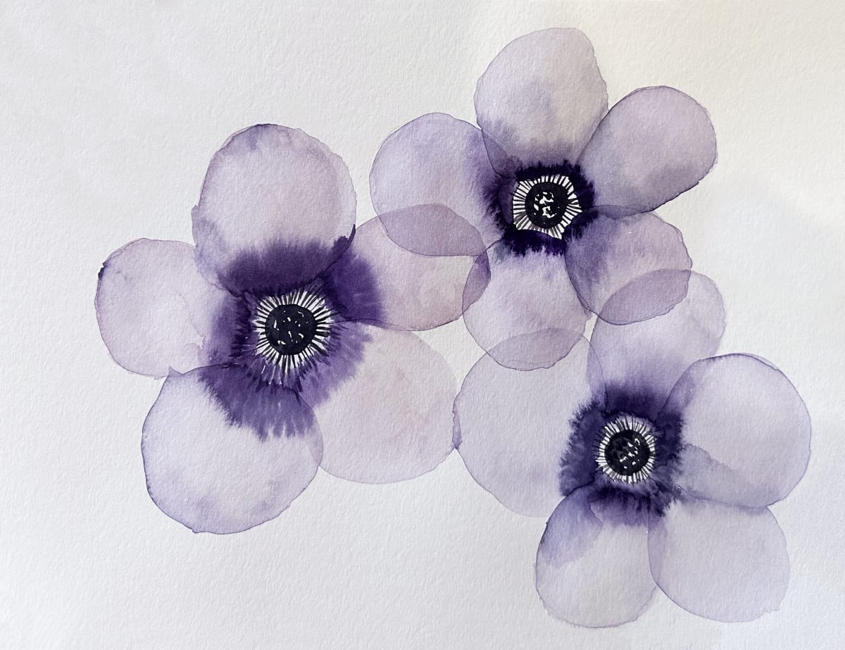 Watercolor Flowing Florals (Beginner Friendly, Adult & 15+) Photo