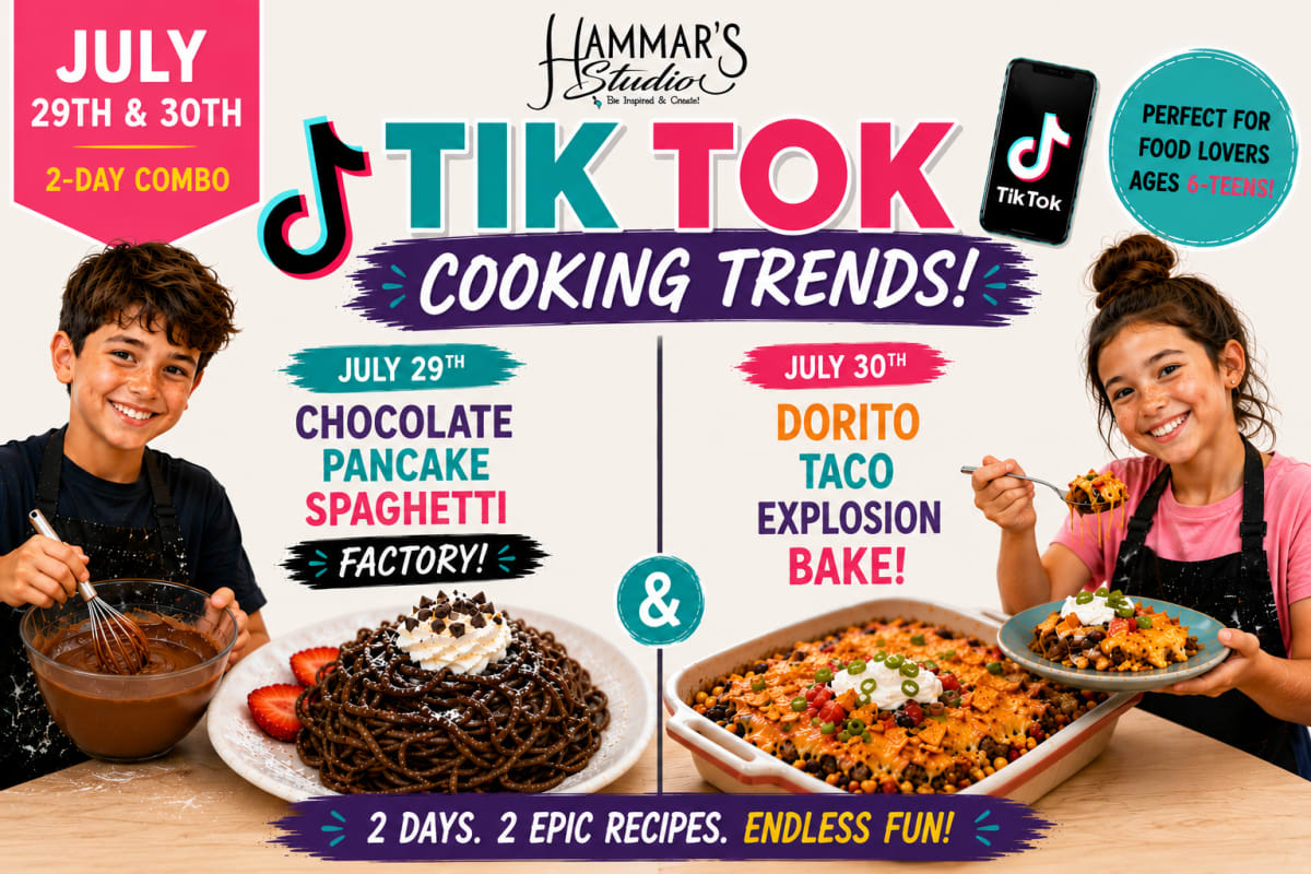 Summer Culinary Camp ✨ Tik Tok Cooking Trends 👩‍🍳 Jul29th & 30th Photo