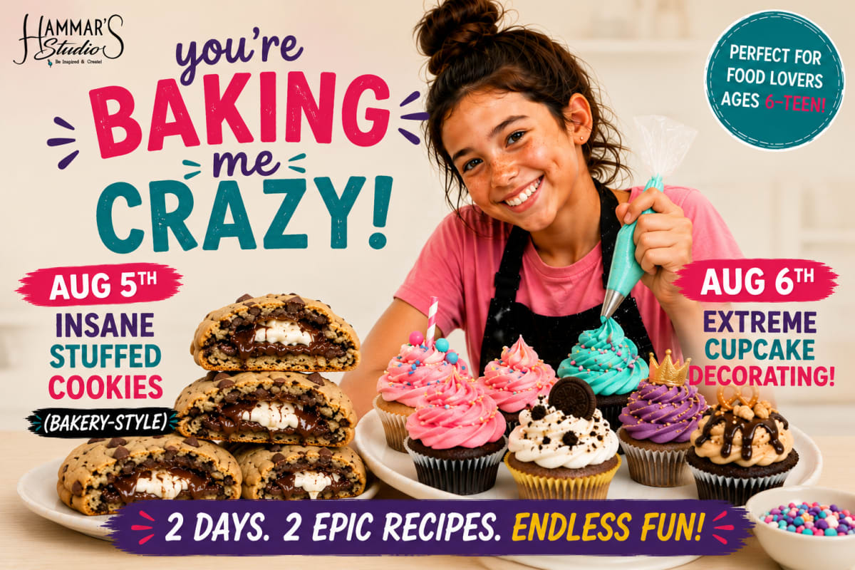 Summer Culinary Camp ✨ You're Baking me Crazy 👩‍🍳 Aug 5th & 6th Photo