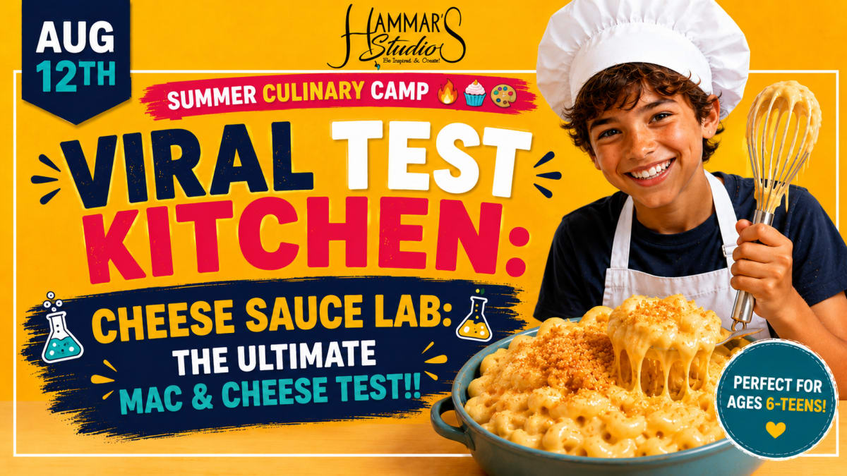 Summer Culinary Camp🔥🧁🎨Viral Test Kitchen:🧪🧀🔥 Cheese Sauce Lab: The Ultimate Mac & Cheese Test!! 🧪🧀Aug 12th Photo