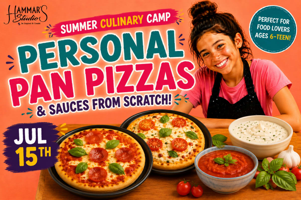 Summer Culinary Camp 🍕✨ Personal Pan Pizzas & Sauces from Scratch!✨Jul15th Photo