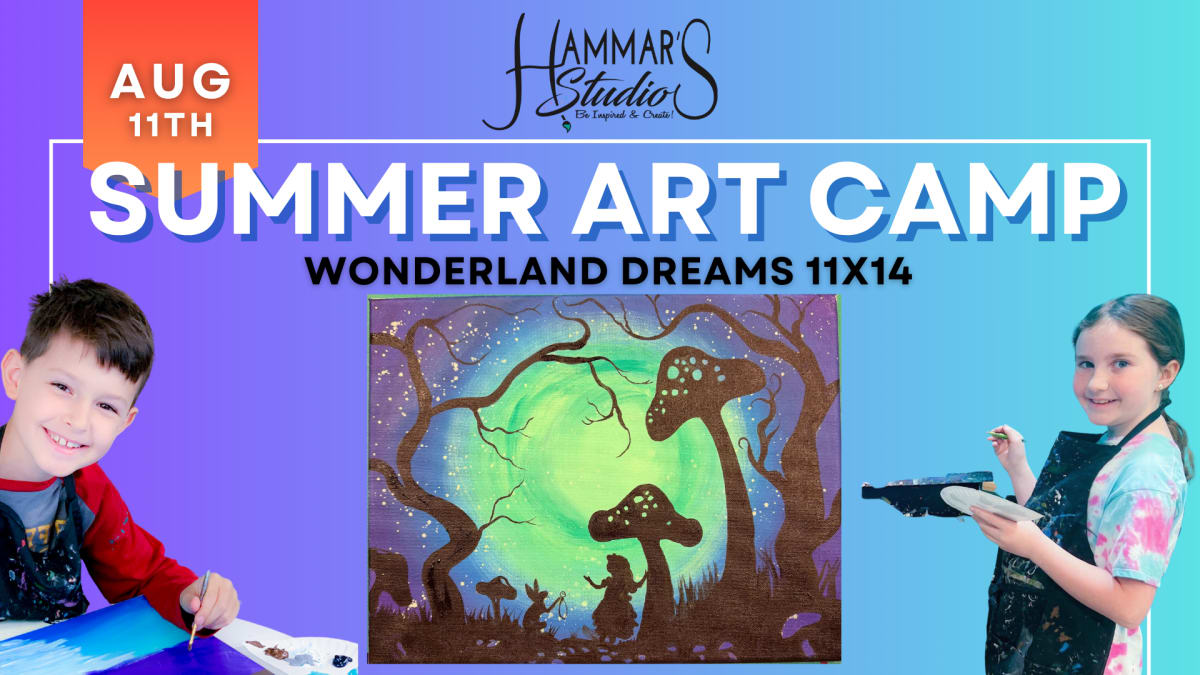 🏰 Summer Art Camp: Wonderland Dreams 11x14 👑✨ Aug 11th Photo