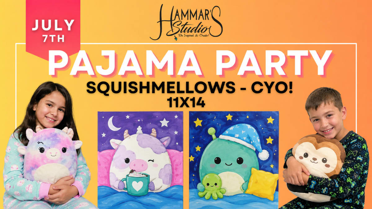 Summer Art Camp:  Pajama Party Squishmellows 11x14✨🩷 Jul 7th Photo