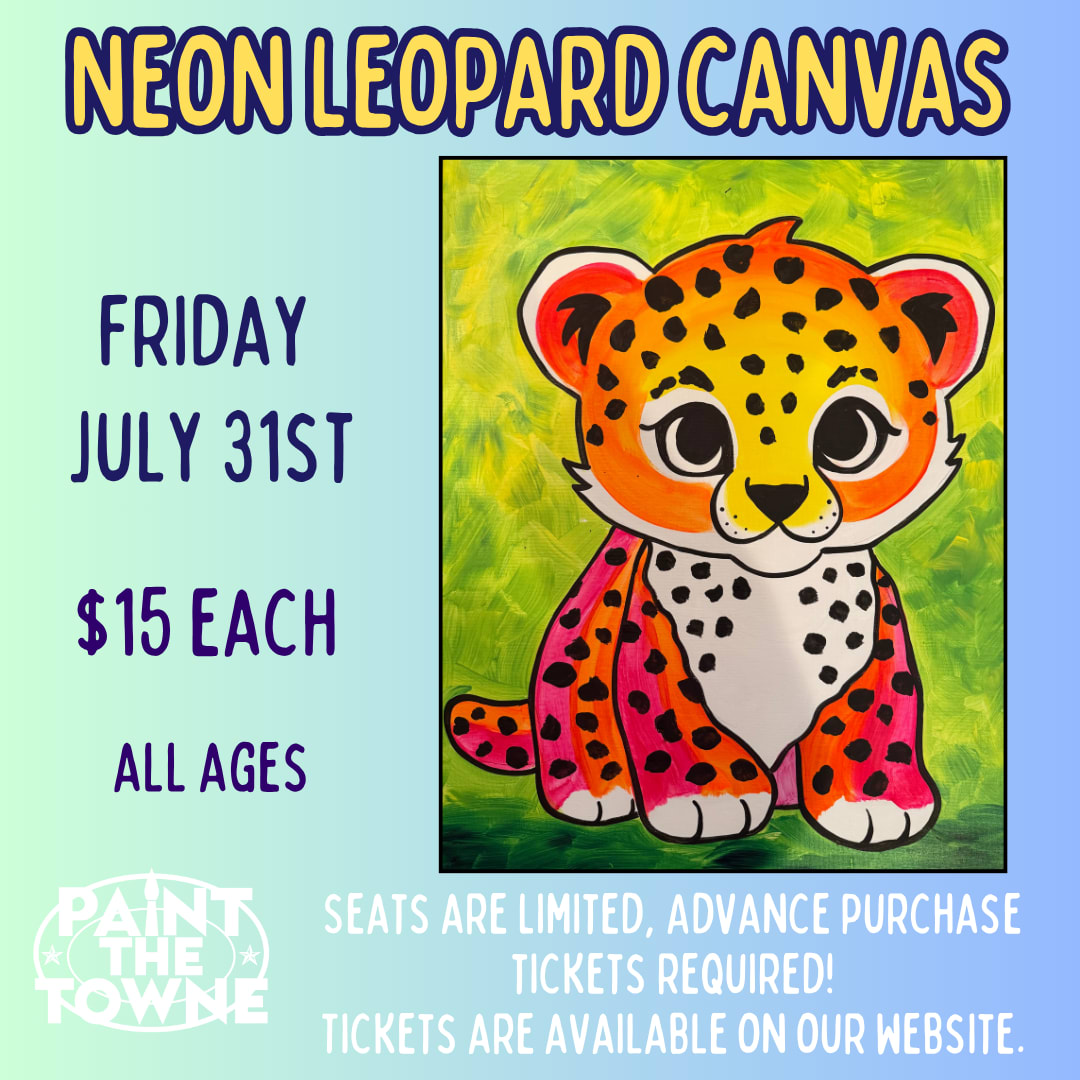 Family-$15- Neon Leopard Canvas-East Wichita Photo