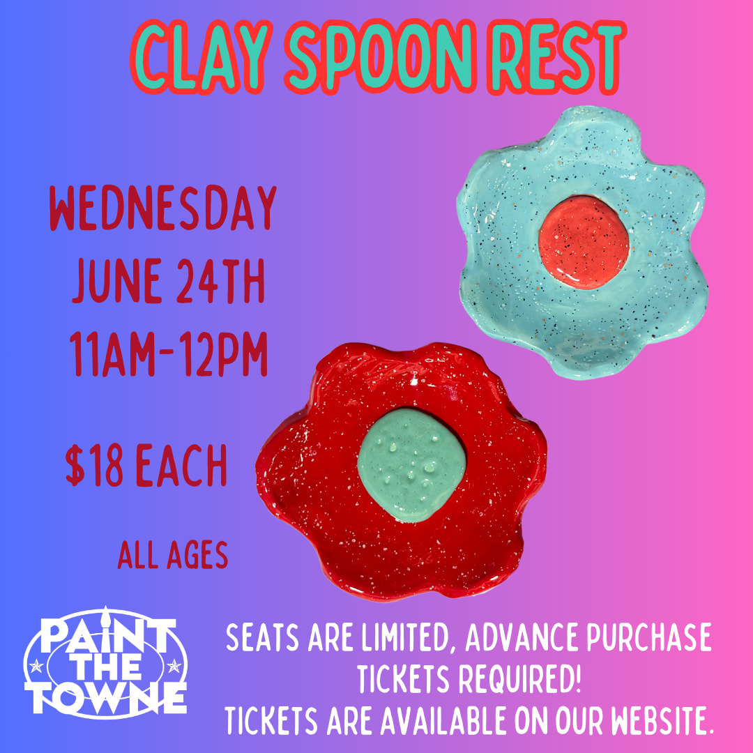 Family Day-$18-Flower Clay Spoon Rest-East Wichita Photo