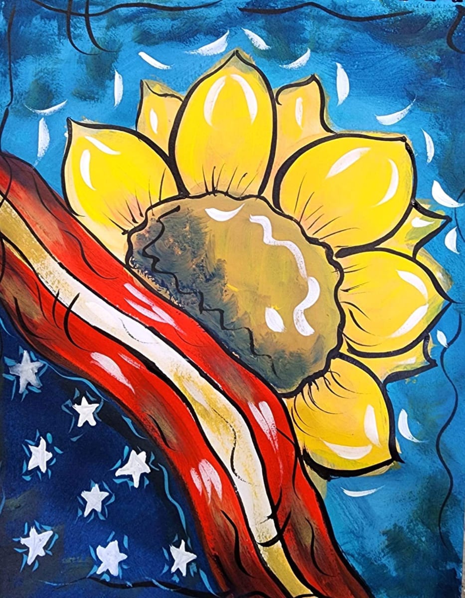 Paint & Sip at Drifa: Summertime Sunflower Photo