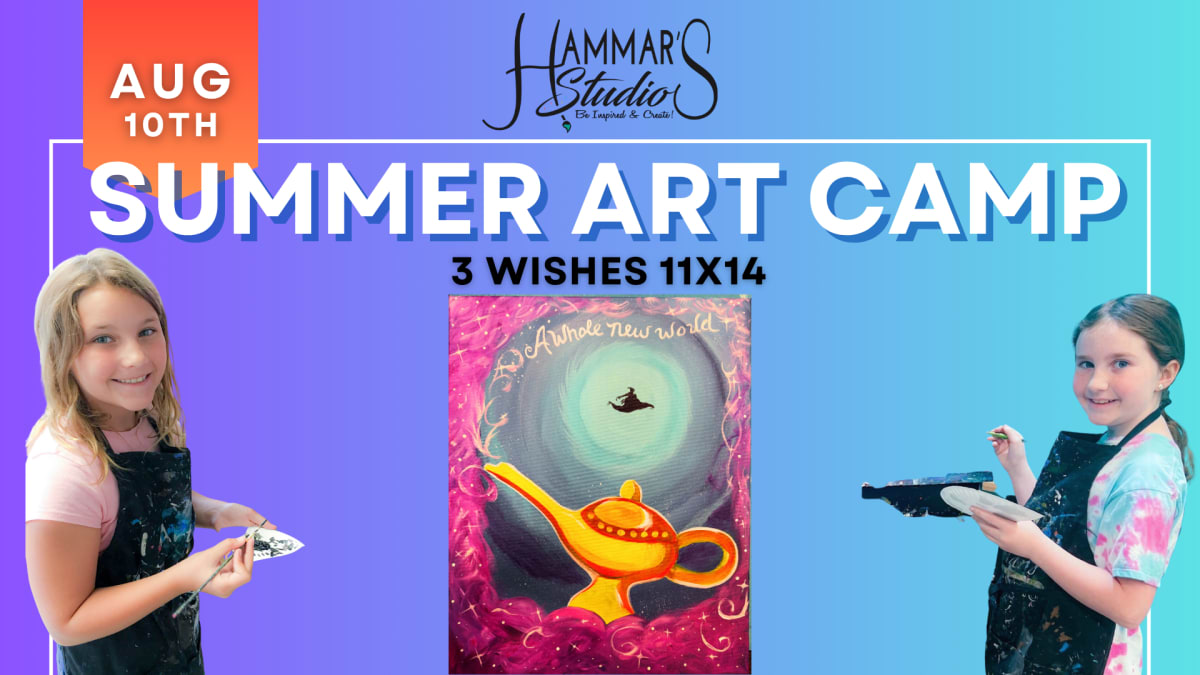 🏰 Summer Art Camp: 3 Wishes 11x14 🐭✨ Aug 10th Photo