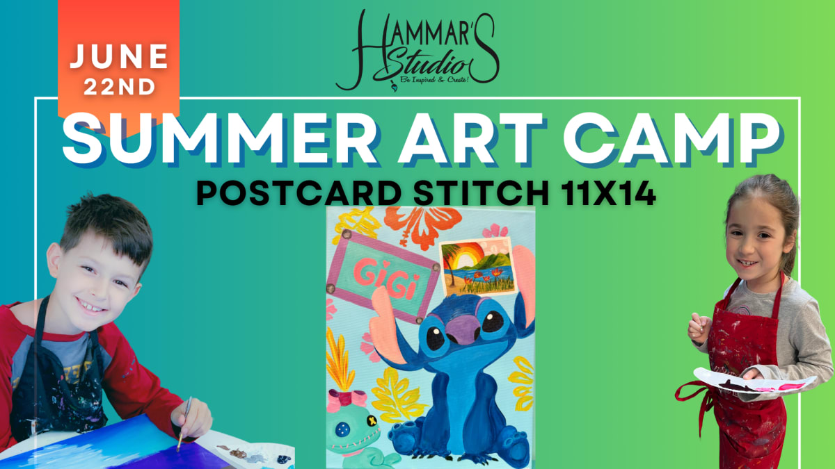 Summer Art Camp: Postcard Stitch 11x14! Jun 22nd Photo