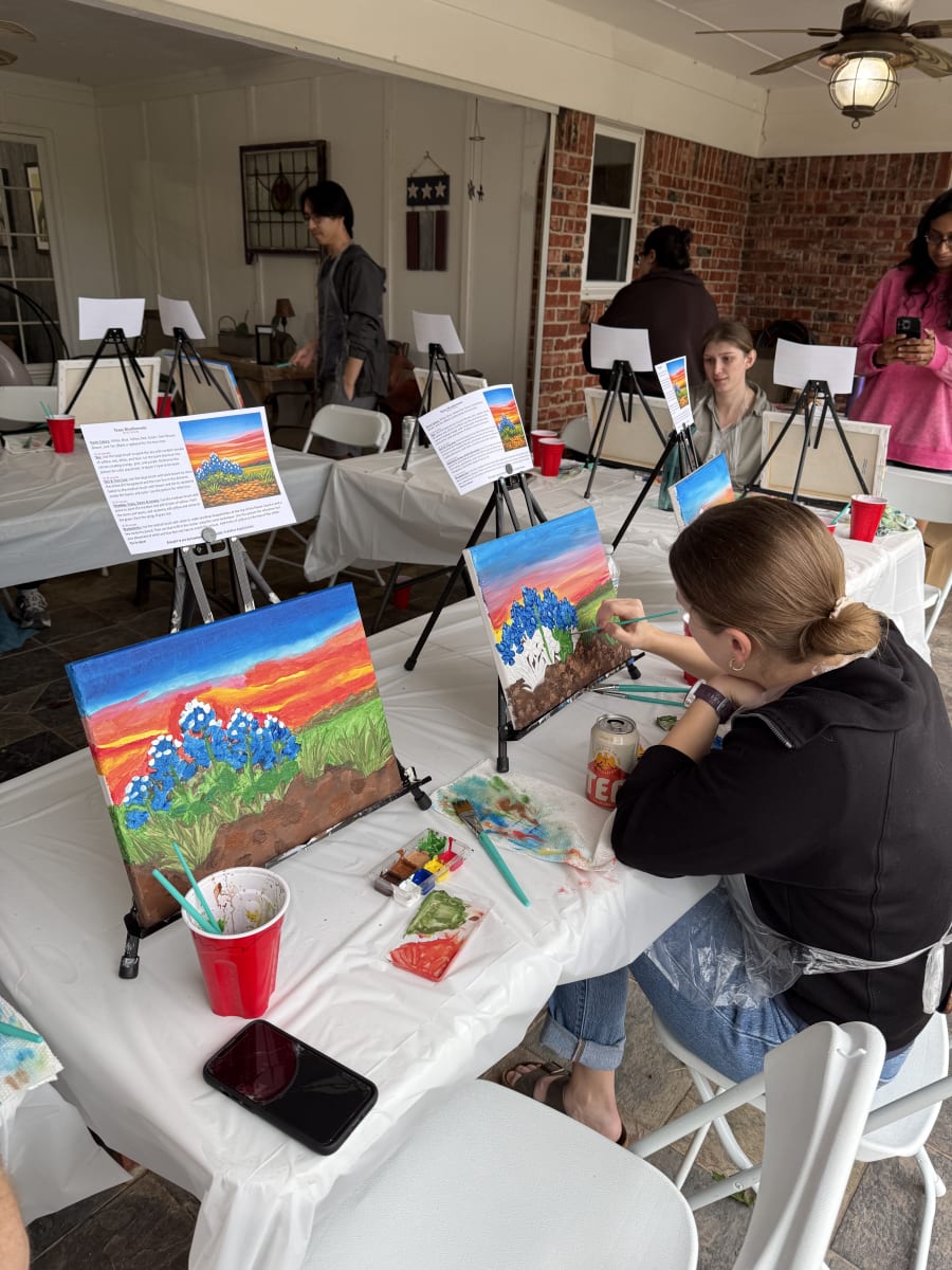 6/17 Paint Night w/ Cowtown Networking at Rogers Roundhouse Photo