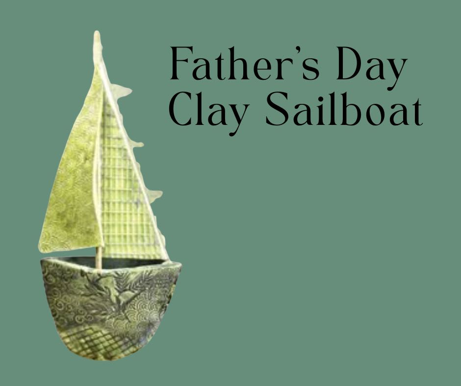 Clay Sail Boat for Father's Day Photo