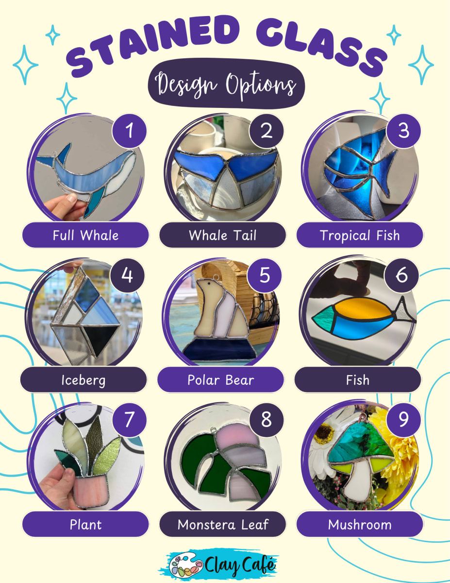 Stained Glass Class - Choose from 30+ Designs! Photo