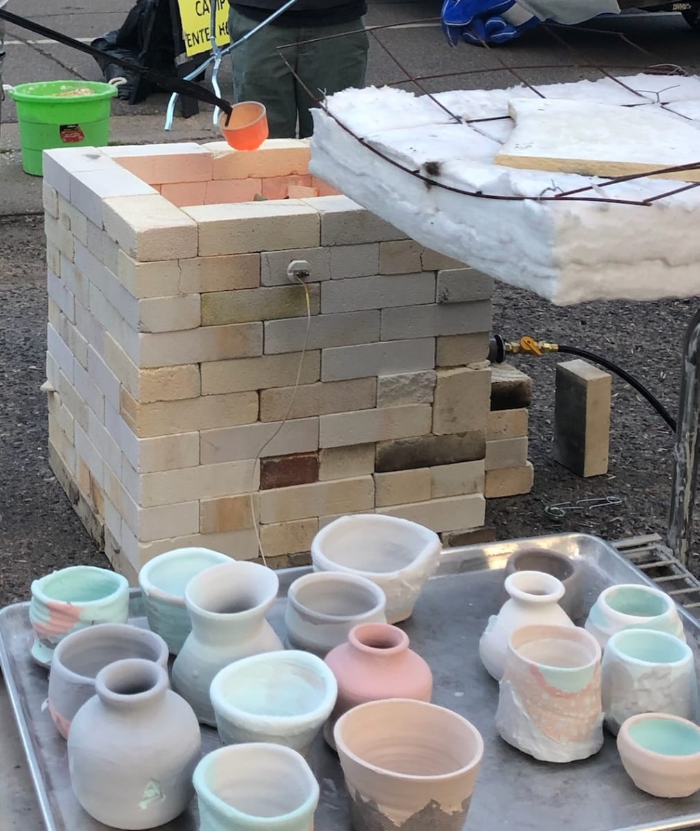 Buy and Glaze a Pottery Piece to go in the Raku Firing at Two Rivers Art Fair Photo