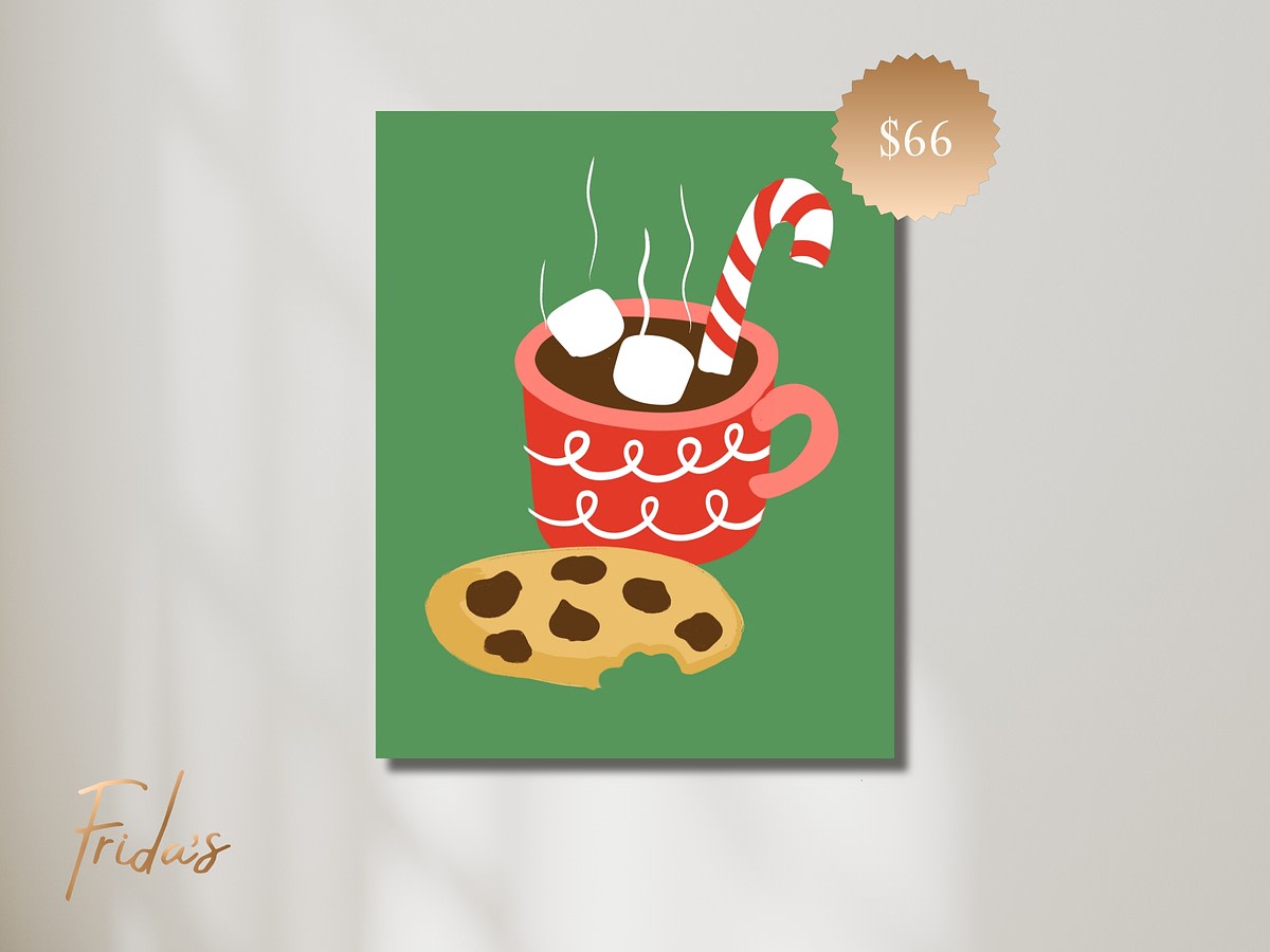 Spoiling Santa - FAMILY CHRISTMAS IN JULY SPECIAL | Frida's Luxe Sip n' Paint Photo