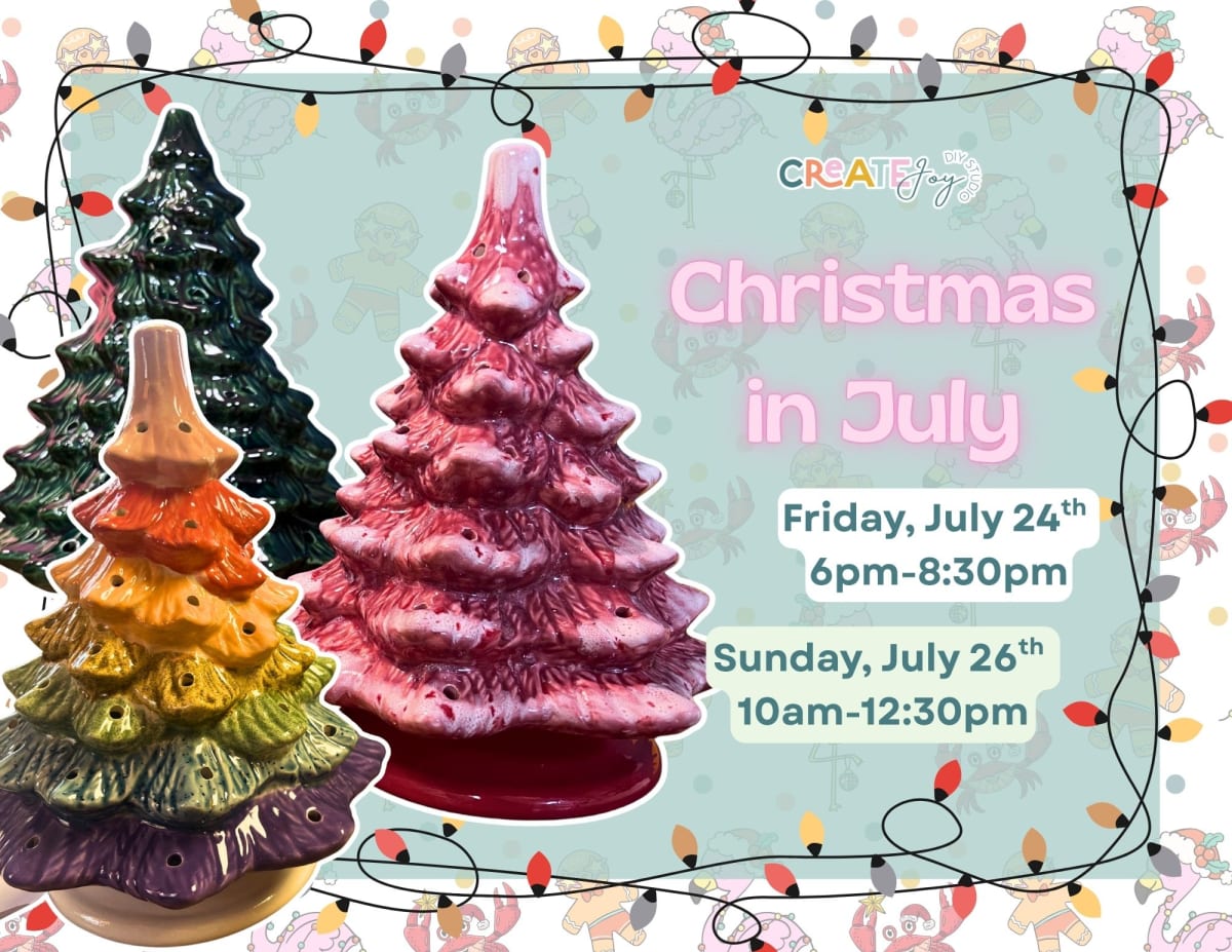 Christmas in July at Create Joy DIY Studio Photo