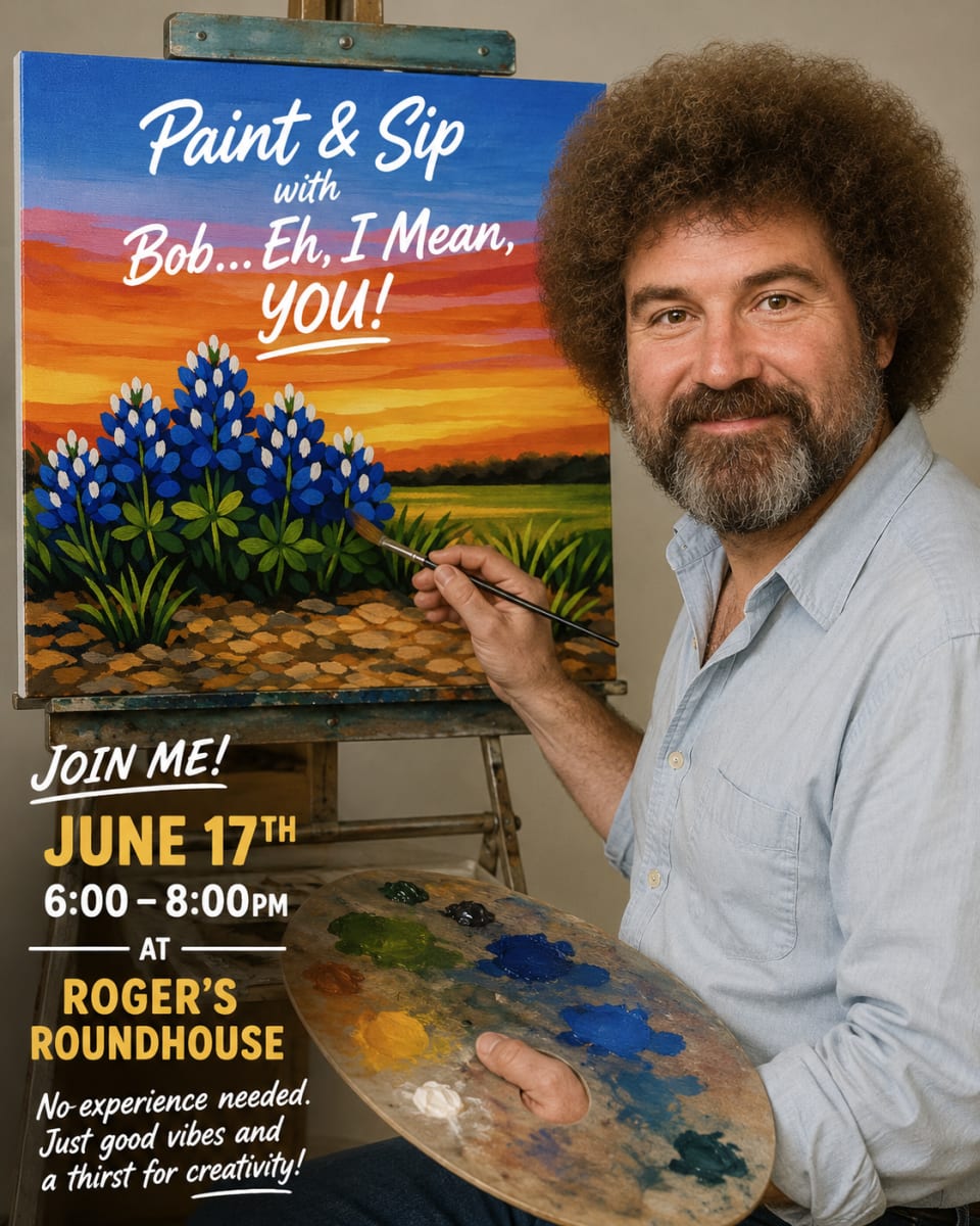 6/17 Paint Night w/ Cowtown Networking at Rogers Roundhouse Photo