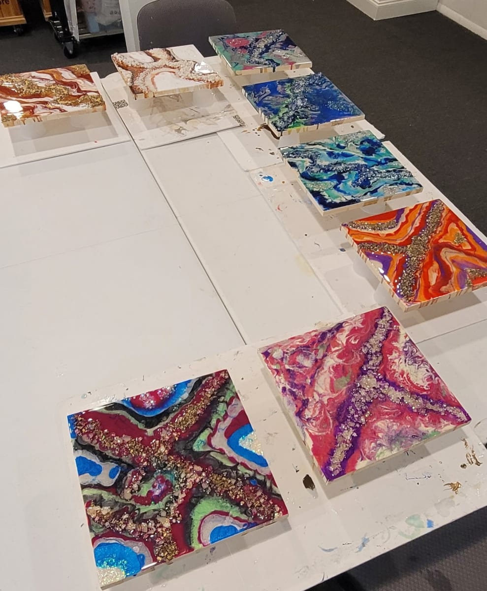 Resin Geode Wall Art Workshop Photo