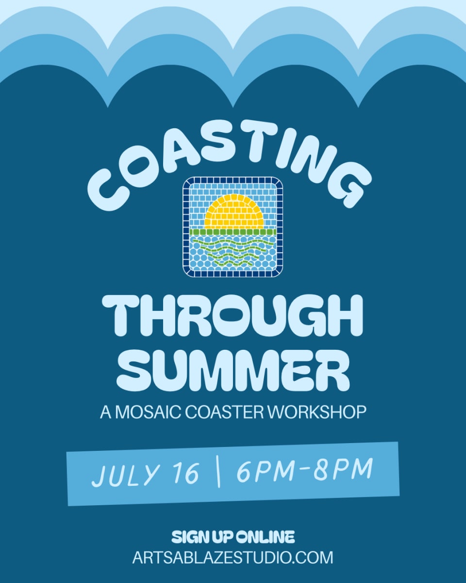Mosaic Coaster Workshop Photo