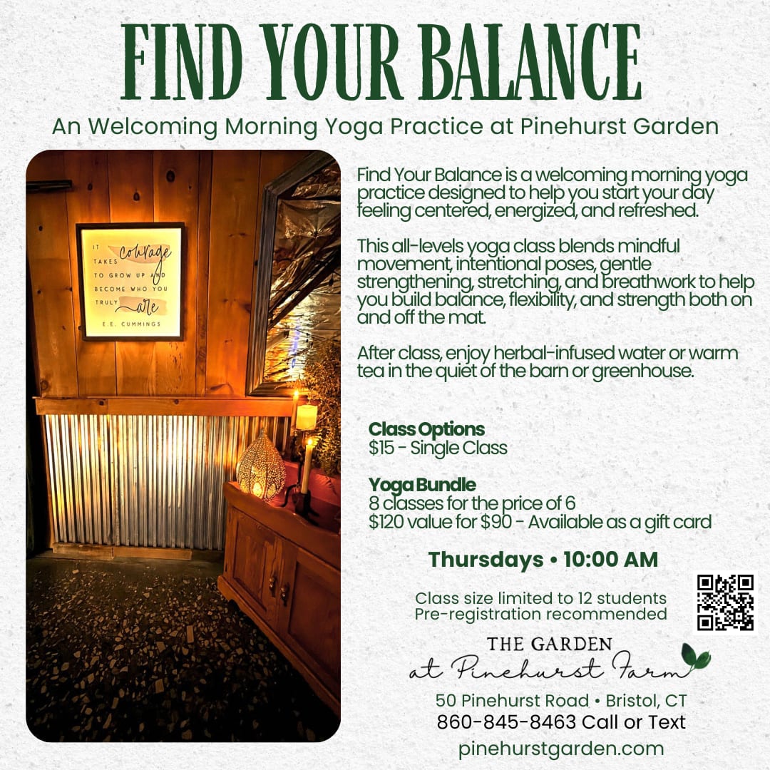 Find Your Balance — Morning Hearthside Yoga in the Barn Photo