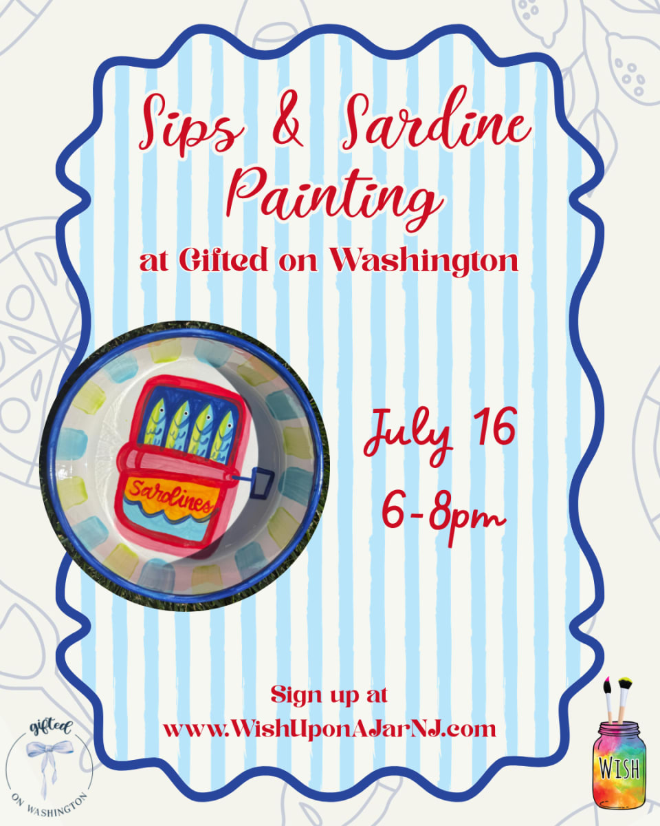 Sips & Sardine Painting at Gifted on Washington Photo
