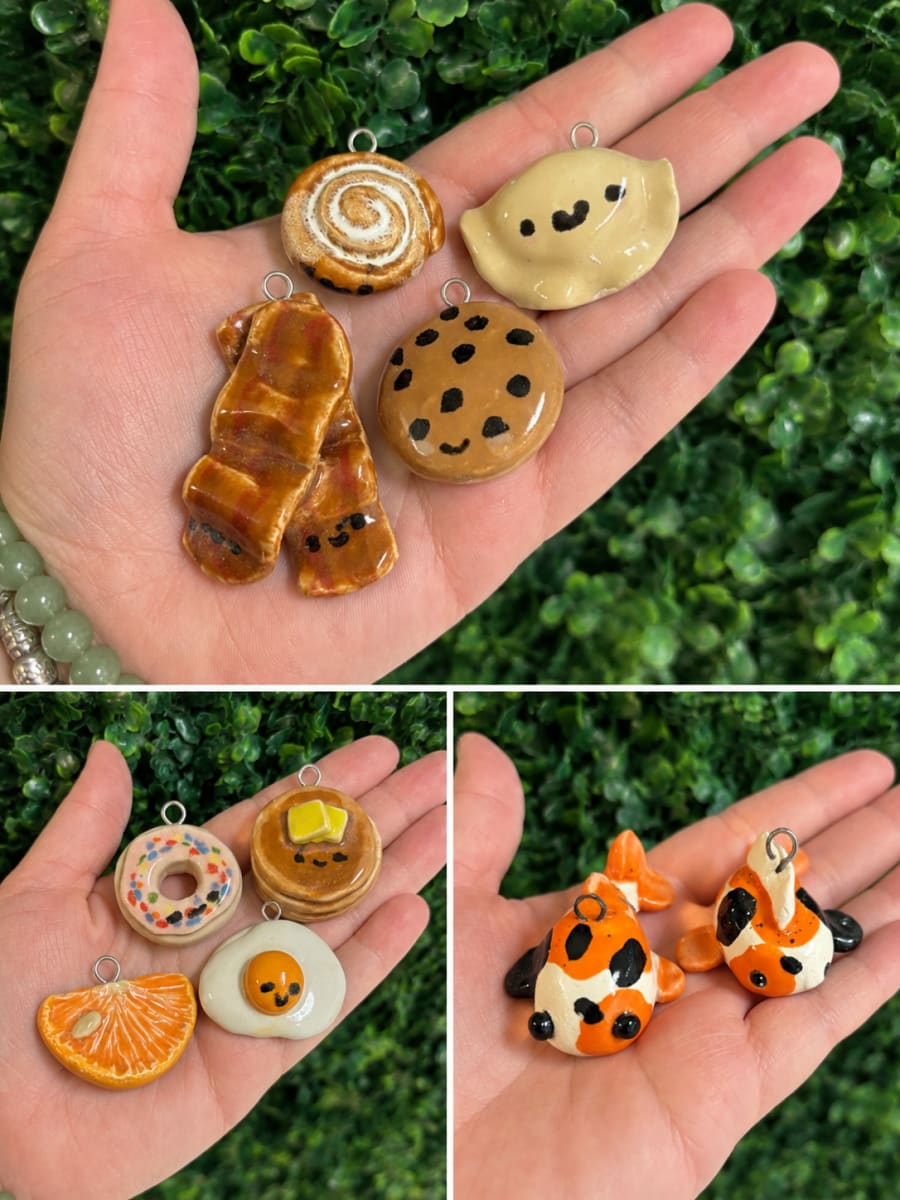 Clay Charm Keychains Photo