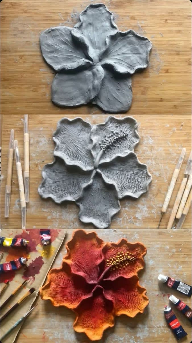Hibiscus Clay Workshop Photo