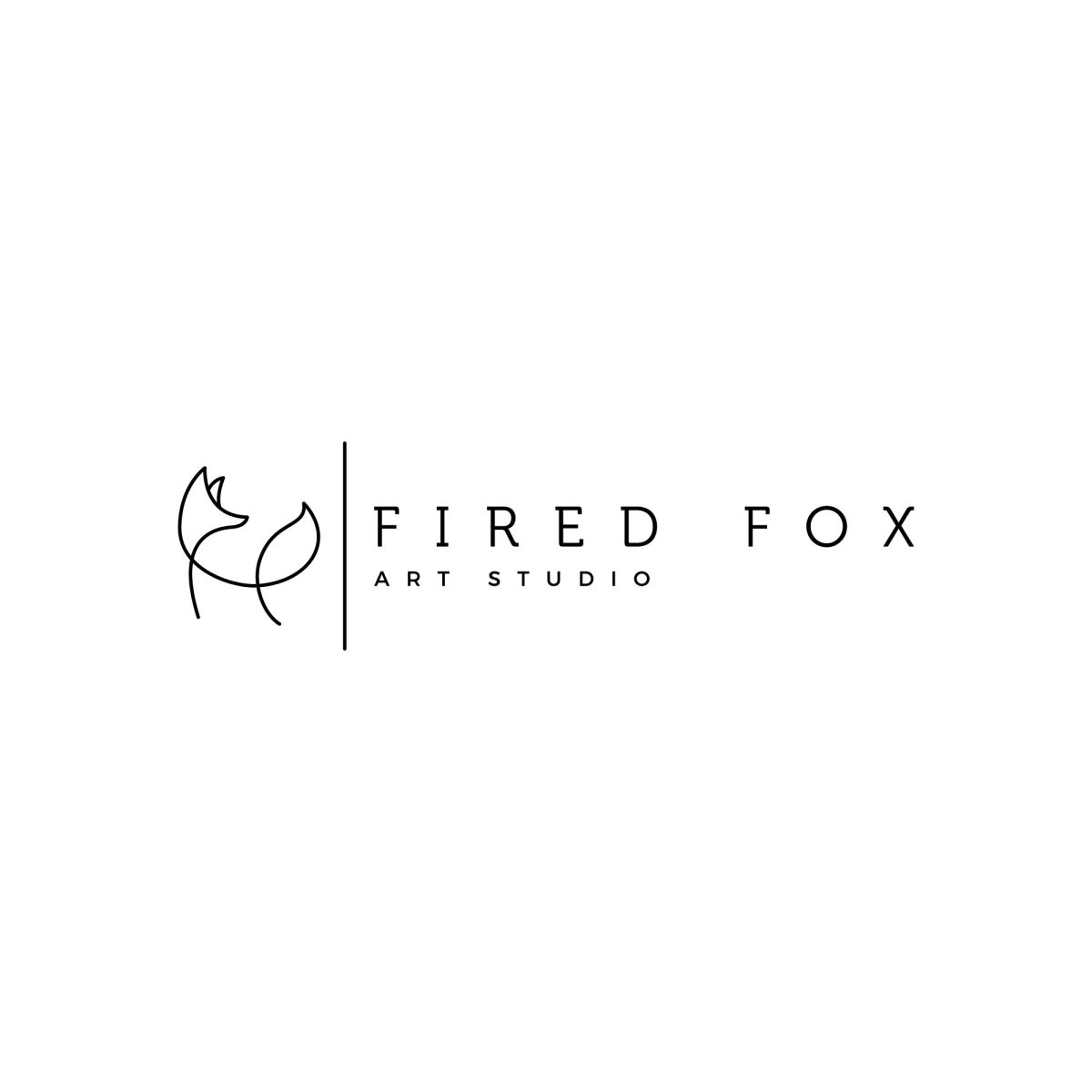 Logo of The Fired Fox Art Studio