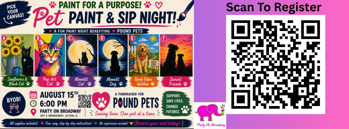 Pound Pets Fundraiser ~ Paint N Sip Photo