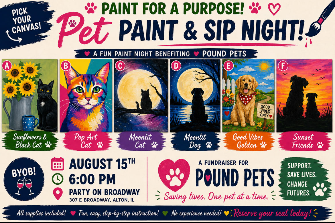 Pound Pets Fundraiser ~ Paint N Sip Photo