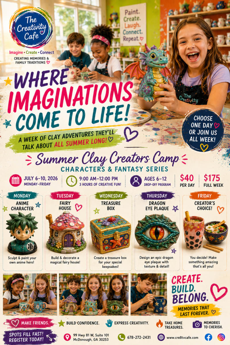 Summer Clay Creators Camp: Anime Character Clay Camp Photo