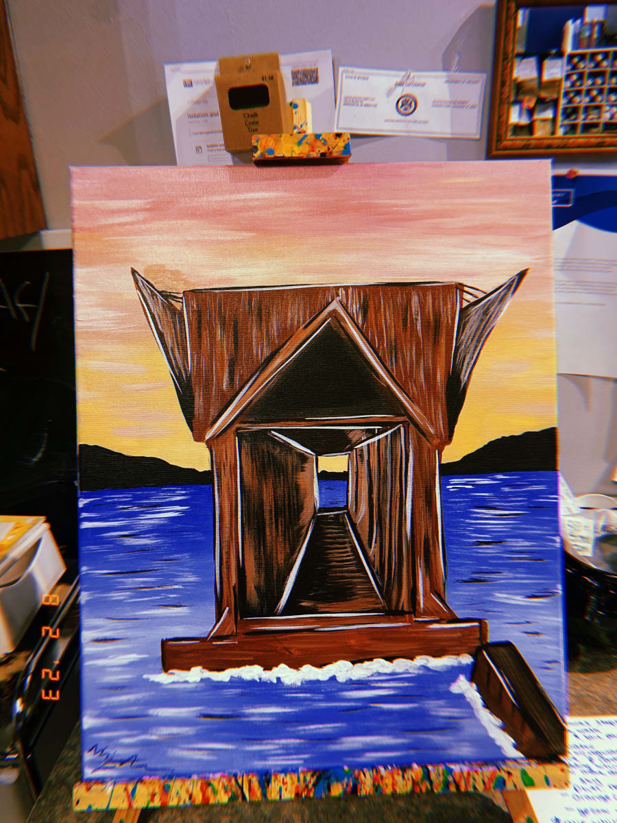 Canvas Painting: Ore Dock Photo