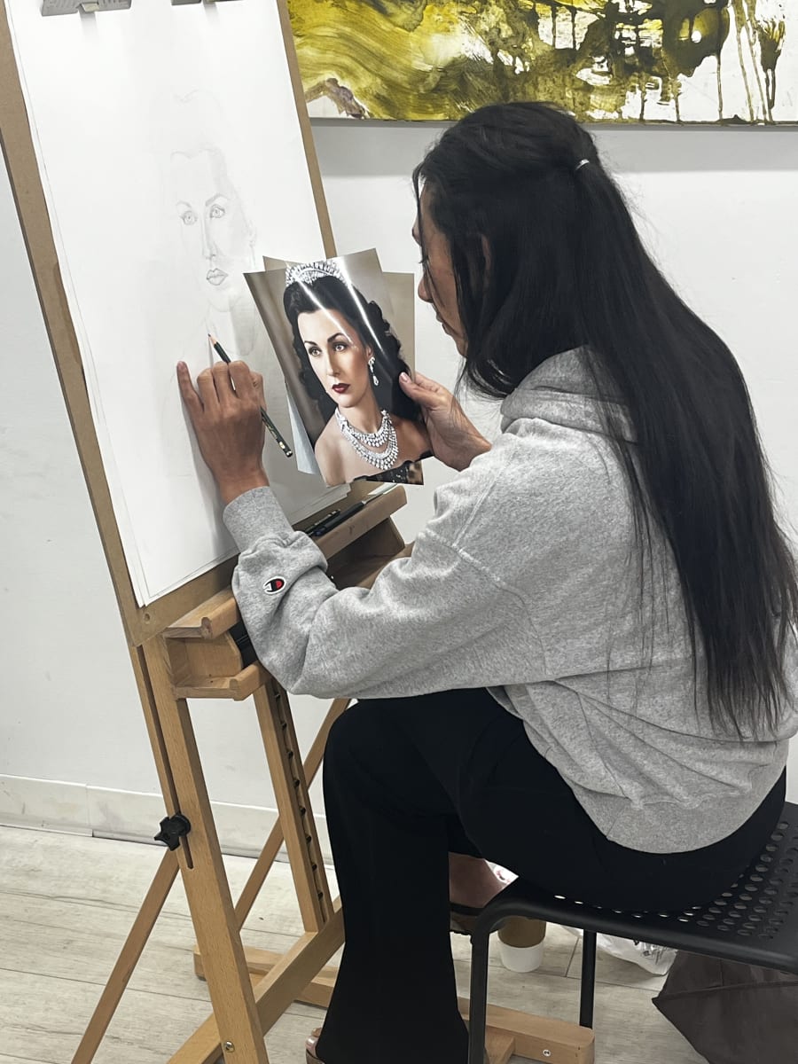 Portrait Drawing Foundations: Adult Wed Morning 6 week class at That Creative Space in Beacon Photo