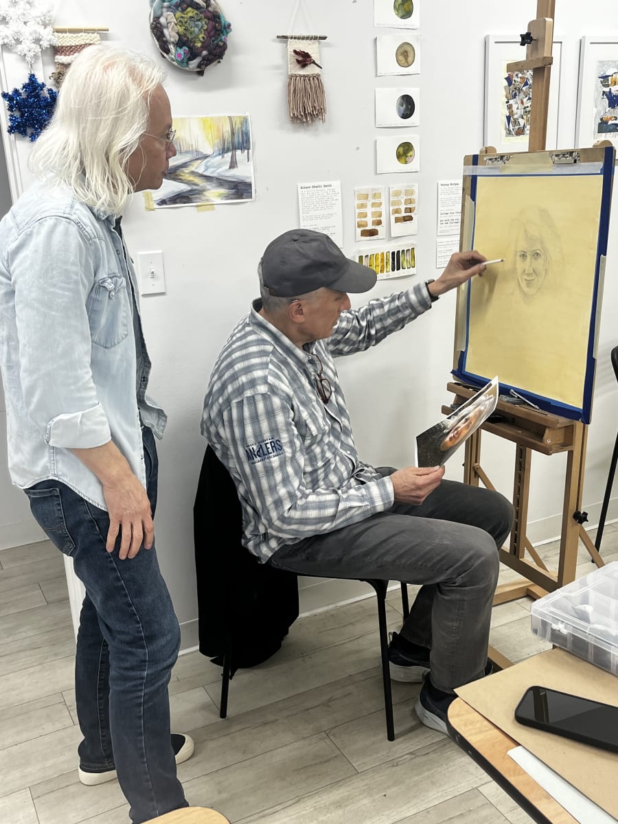 Portrait Drawing Foundations: Adult Wed Morning 6 week class at That Creative Space in Beacon Photo
