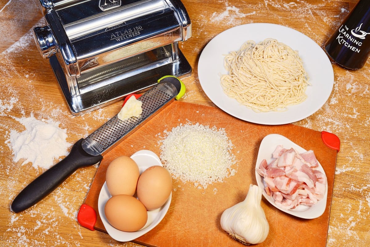 Date Night: Homemade Pasta Carbonara Photo