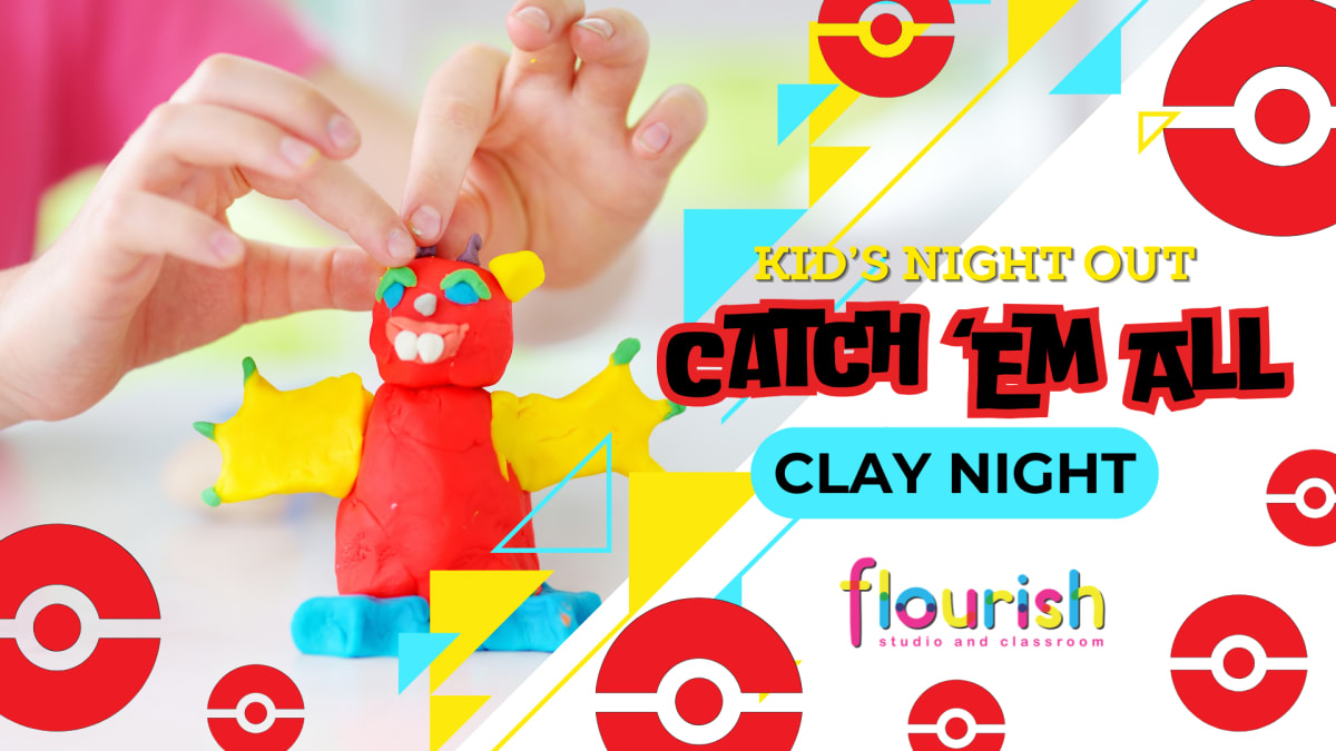 Kid's Night Out: Catch 'Em All Clay Night Photo