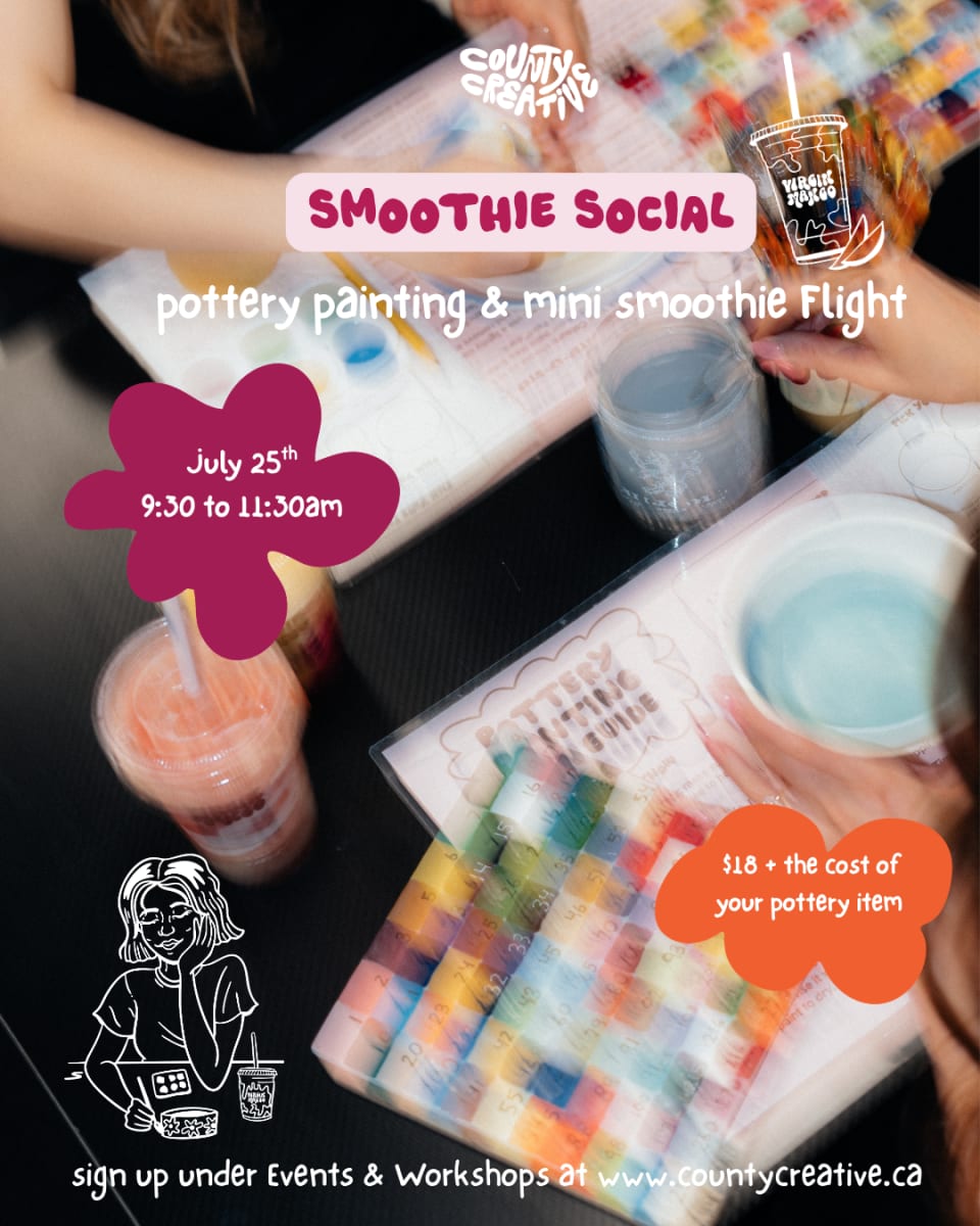 Smoothie Social - Pottery Painting + Mini Smoothie Flight 🍓 Photo