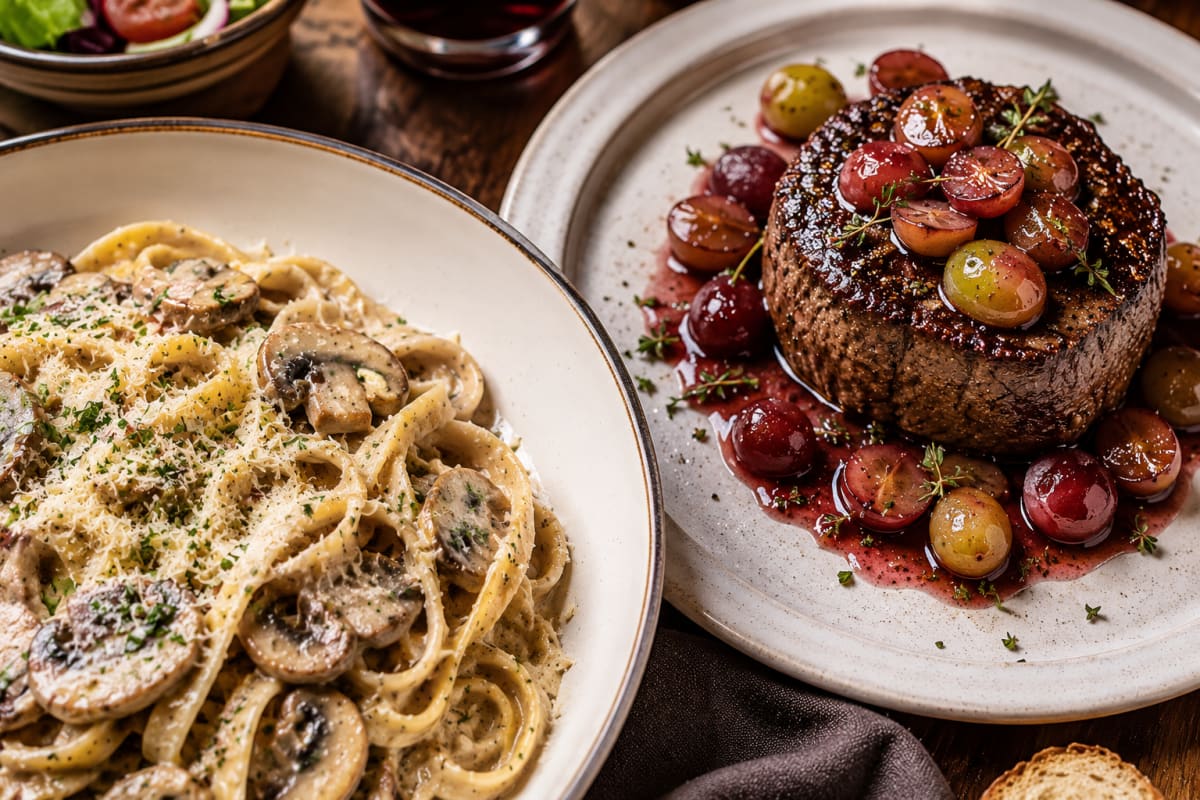 Decadent Pasta Night w/ Filet Mignon (BYO Beer and Wine) $89.99 per person Photo