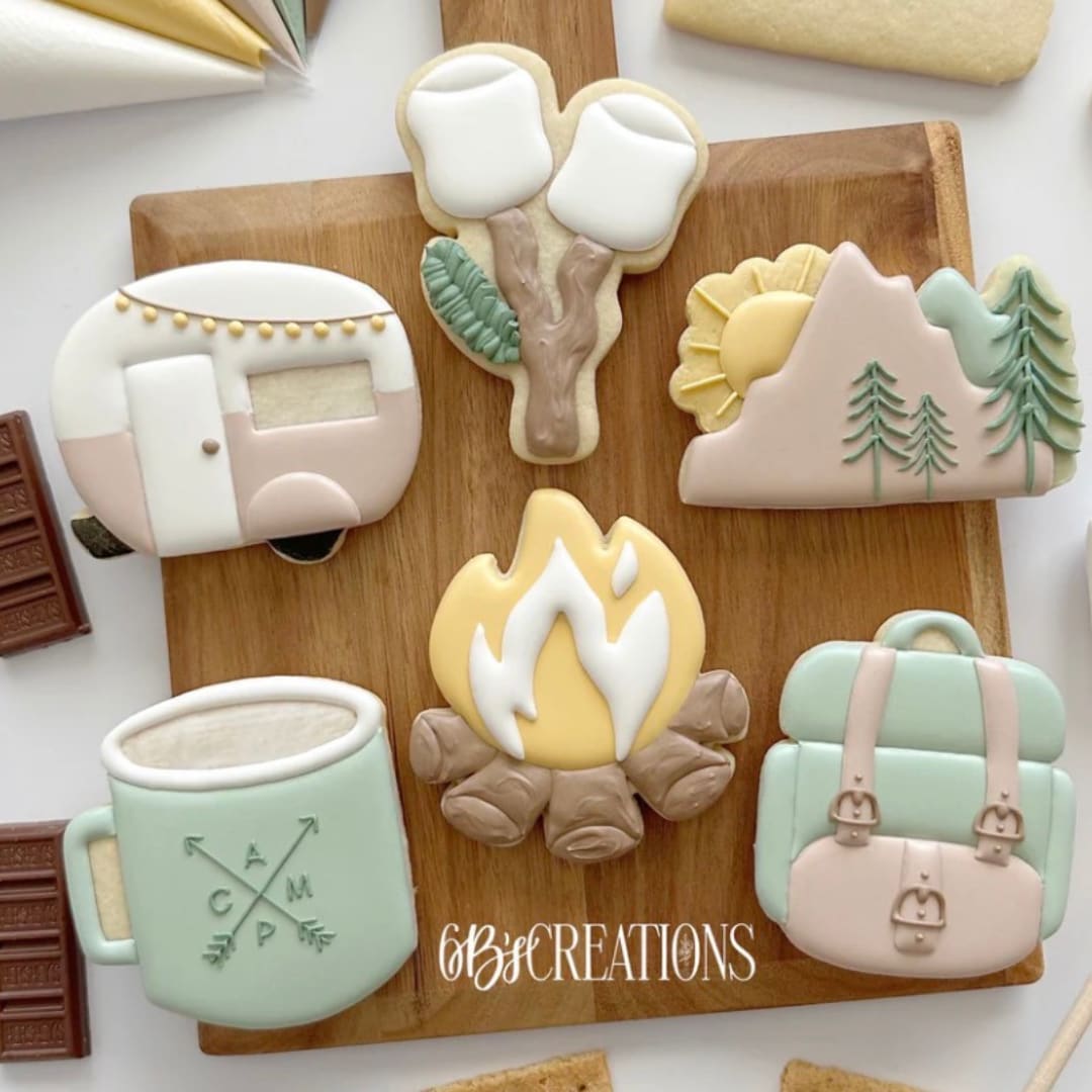 Sugar Cookie Decorating - Camping Themed Photo