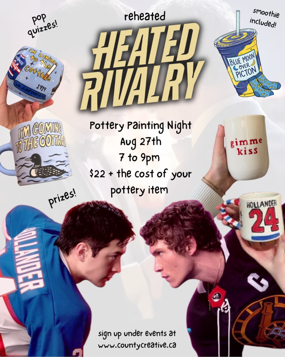 REHEATED Heated Rivalry Pottery Painting Night! Photo
