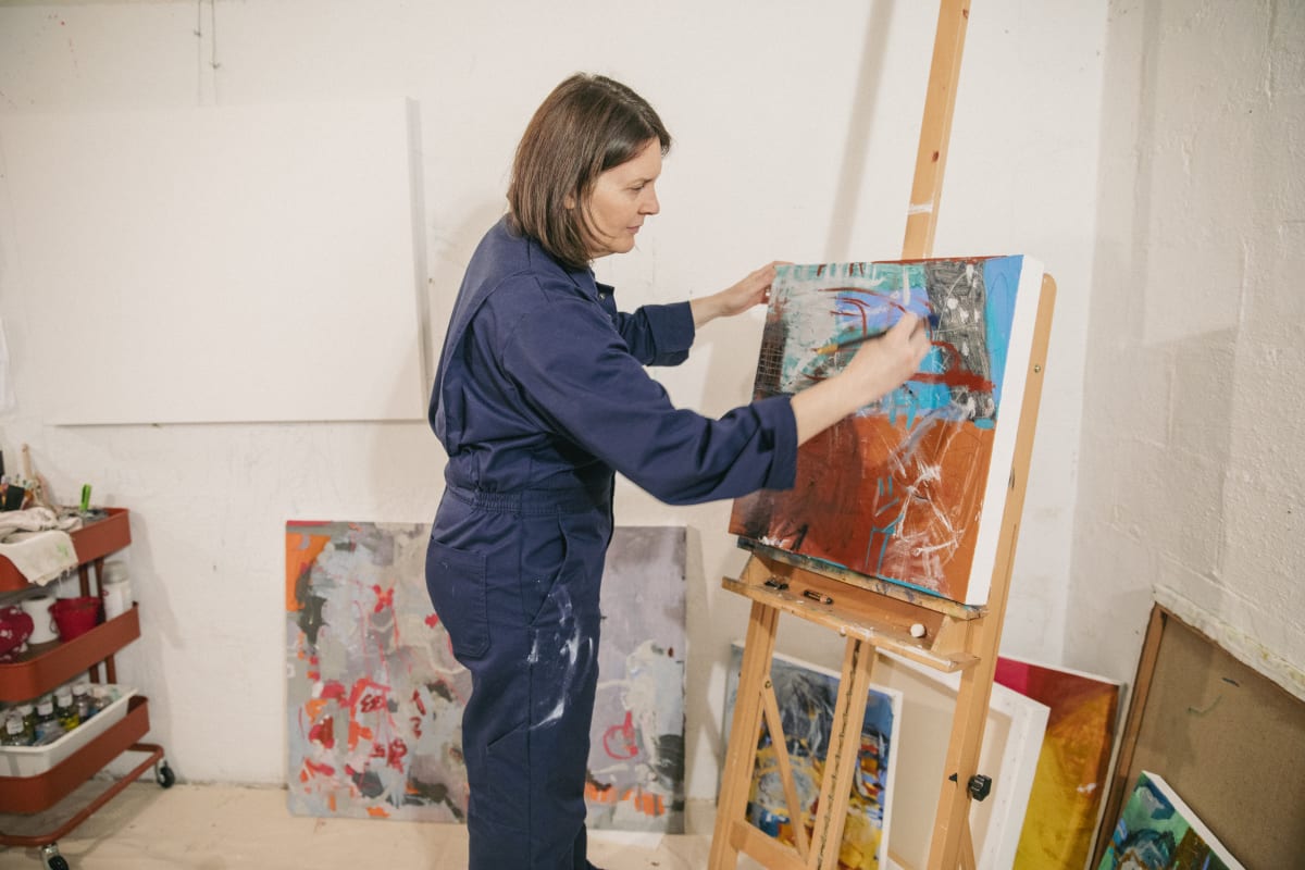 Abstract Painting: Big Shapes with Melanie Delgado Photo
